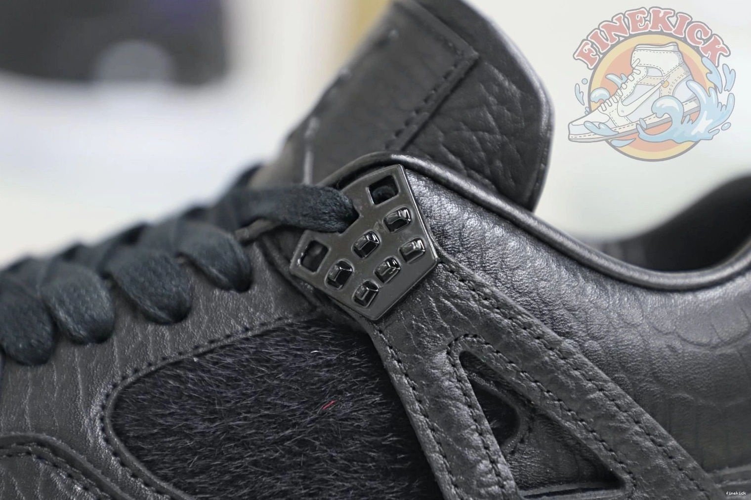 4 Jordan Air black Jordan ponyhair retro 0125